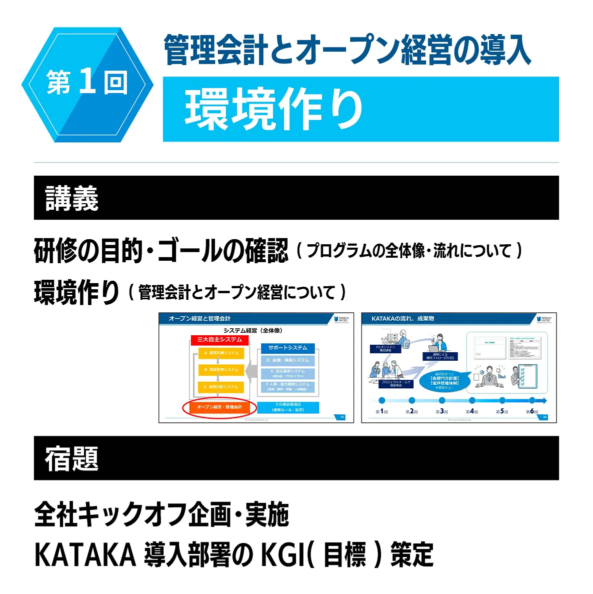 第一回 管理会計とオープン経営の導入 環境作り