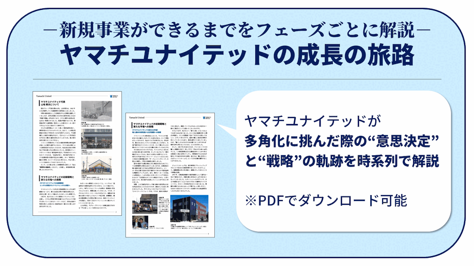 新規事業ができるまでをフェーズごとに解説！ヤマチユナイテッドの成長の旅路